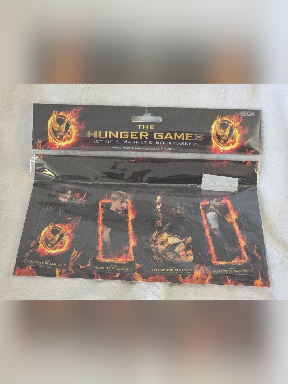 The Hunger Games Movie Magnetic Bookmarks NECA 2012 Lion Gate Films NEW